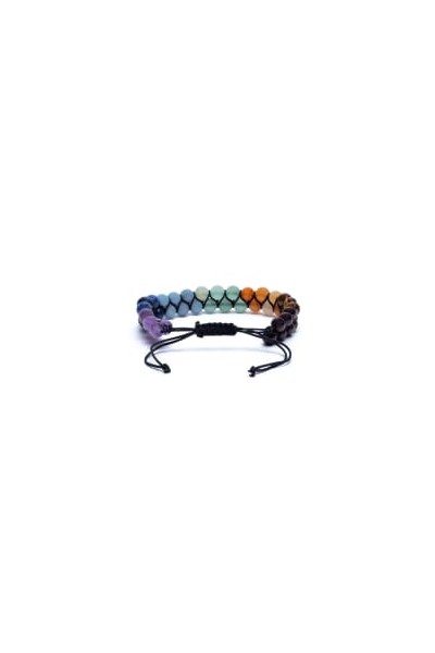 Bracelet Chakra Double Rang : Équilibre et Harmonie à Travers les Couleurs des Chakras