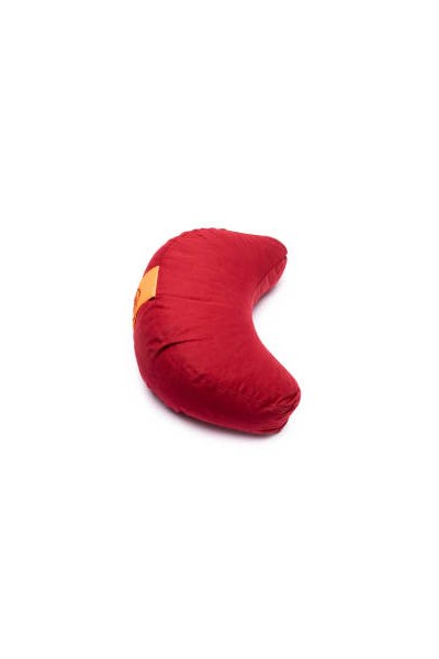 Coussin de Méditation  DEMI-LUNE 1er Chakra Muladhara - Rouge