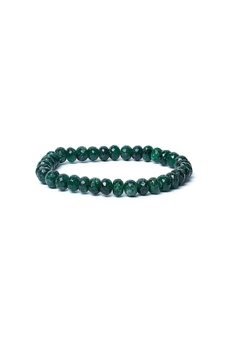Bracelet en Aventurine à Facettes : Prospérité, Croissance et Sérénité