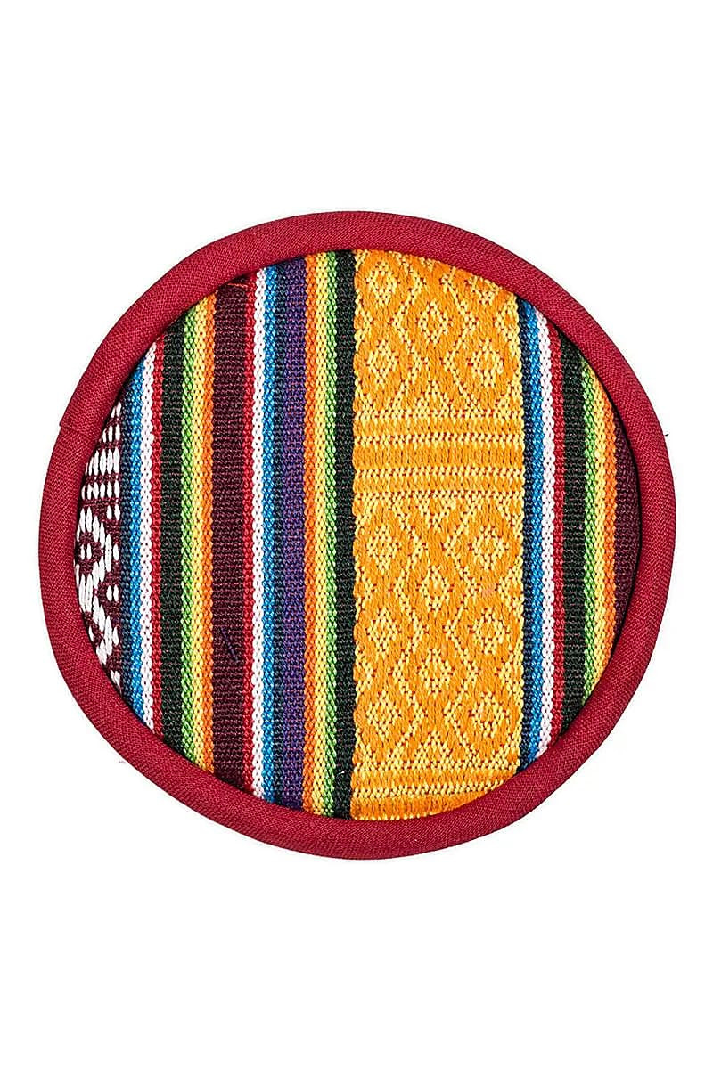 Coussin pour Bol Chantant Tibétain Design Tribal - 15,5 cm