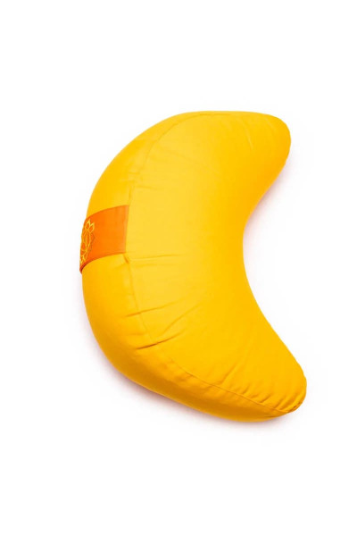 Coussin de Méditation DEMI-LUNE 3ème Chakra Manipura - Jaune