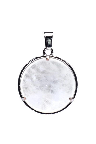 Pendentif Énergisant Arbre de Vie et Cristal de Roche