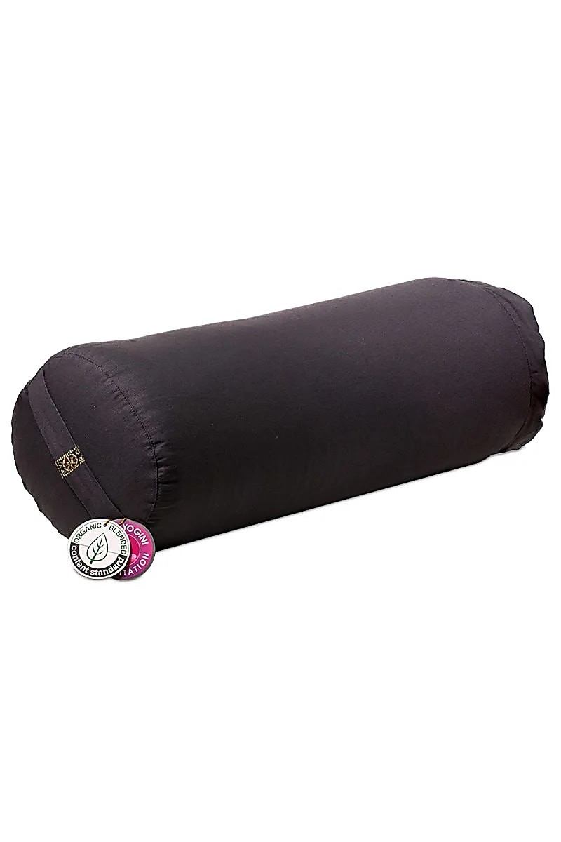 Coussin cylindrique - Bolster Yoga ANTHRACITE - Coton BIO